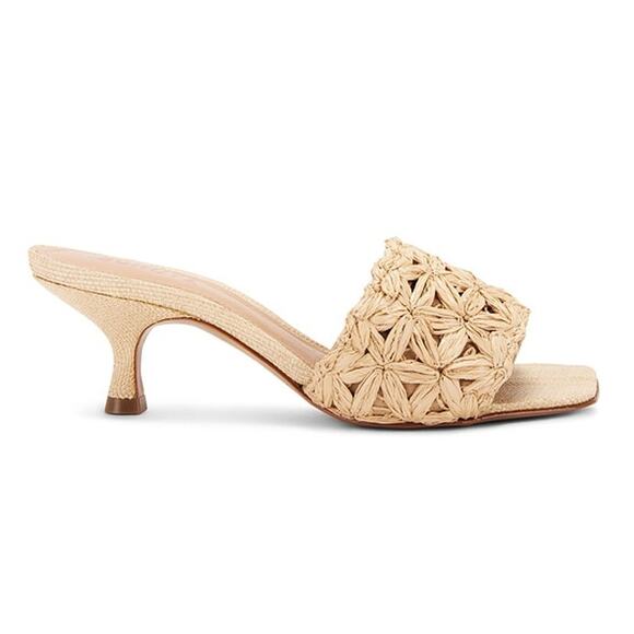SCHUTZ Shoes - Schutz Woven Perla Dethalia Heeled Sandals Size 6.5